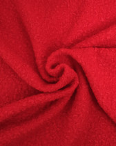 Tissu Bouclette Doux Rouge