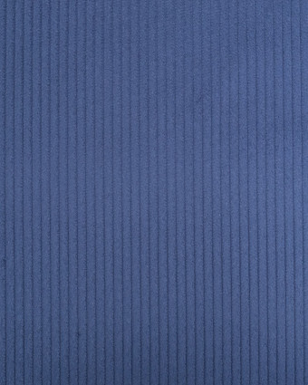 Tissu Velours Grosses Côtes Indigo - Oeko-Tex - Mercerine