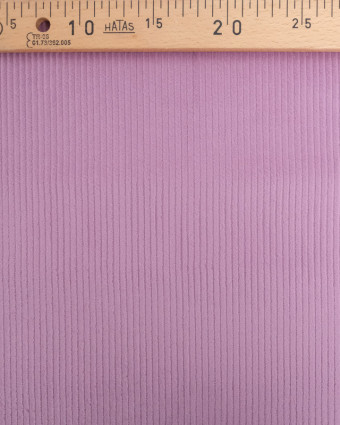 Tissu Velours Côtelé Stretch Mauve - Oeko-Tex - Mercerine