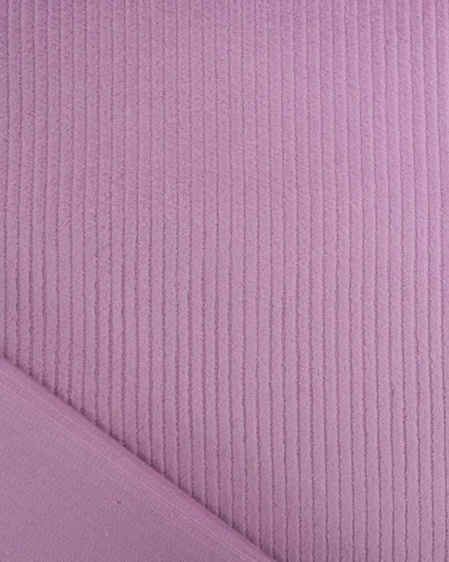 Tissu Velours Côtelé Stretch Mauve - Oeko-Tex - Mercerine