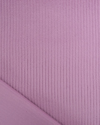 Tissu Velours Côtelé Stretch Mauve - Oeko-Tex - Mercerine