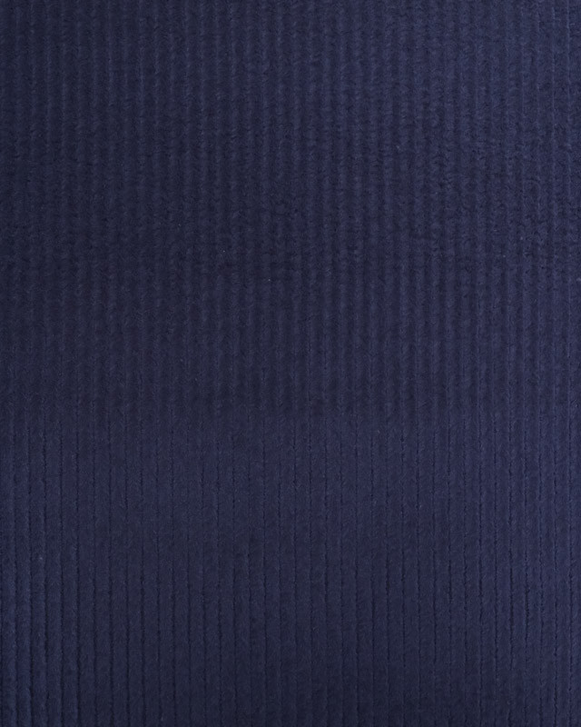 Tissu Velours Côtelé Stretch Bleu marine - Oeko-Tex - Mercerine