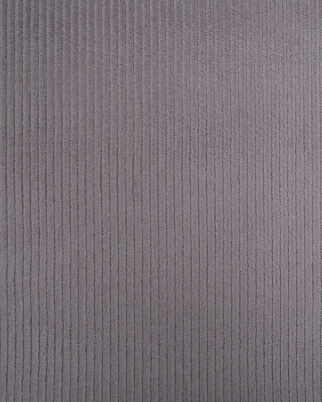 Tissu Velours Côtelé Stretch Gris - Oeko-Tex - Mercerine