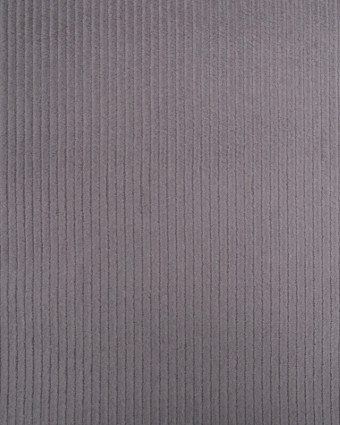 Tissu Velours Côtelé Stretch Gris - Oeko-Tex - Mercerine