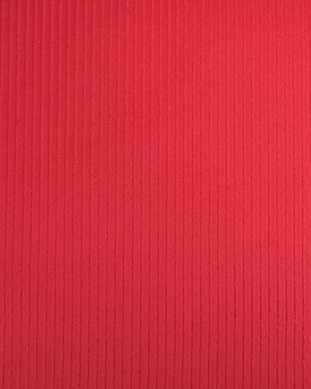 Tissu Velours Côtelé Stretch Rouge - Oeko-Tex - Mercerine