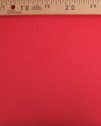 Tissu Velours Côtelé Stretch Rouge - Oeko-Tex - Mercerine