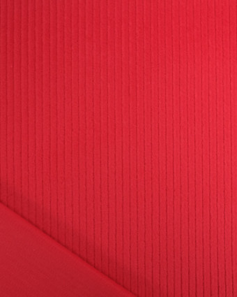 Tissu Velours Côtelé Stretch Rouge - Oeko-Tex - Mercerine