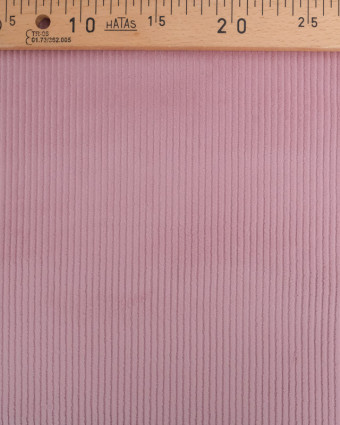 Tissu Velours Côtelé Stretch Vieux Rose - Oeko-Tex - Mercerine