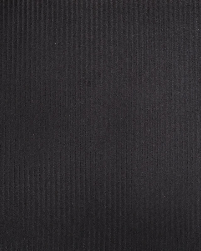 Tissu Velours Côtelé Stretch Noir - Oeko-Tex - Mercerine