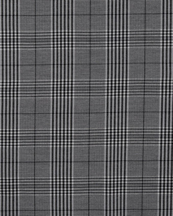 Tissu Bengaline Stretch Carreaux Prince de Galles - Mercerine