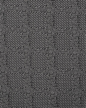 Tissu Jersey Texturé Ethnique Noir - Mercerine