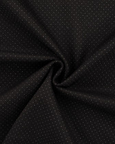 Tissu Jersey Noir Pois Lurex Argent