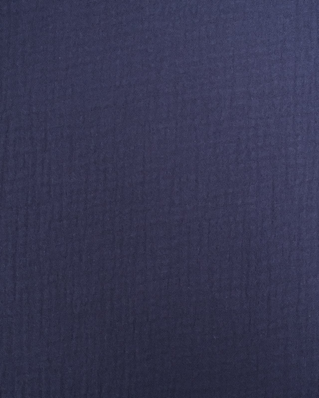 Tissu Double Gaze Navy Oeko-tex Thaïs - Mercerine