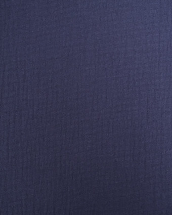 Tissu Double Gaze Navy Oeko-tex Thaïs - Mercerine