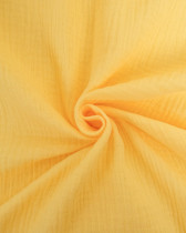 Tissu Double Gaze Jaune Oeko-tex Thaïs