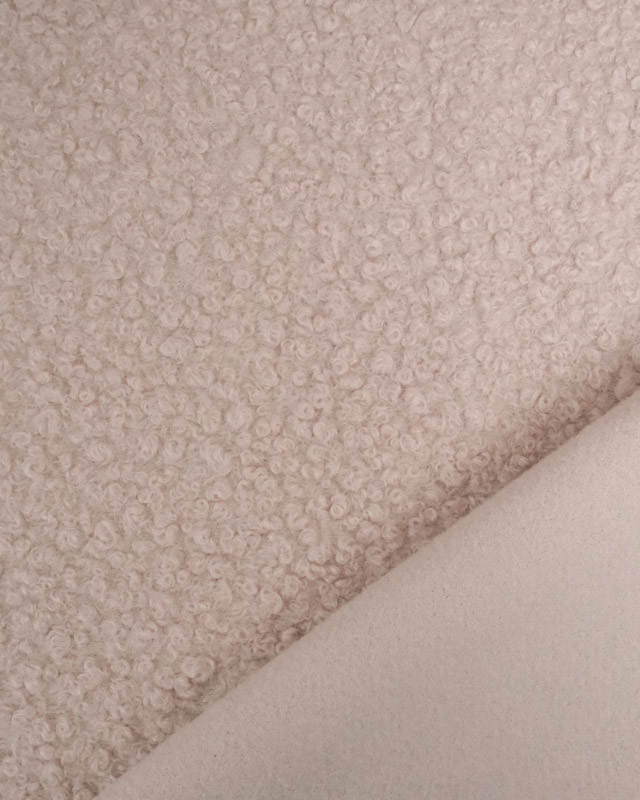 Tissu Bouclette Beige - Mercerine