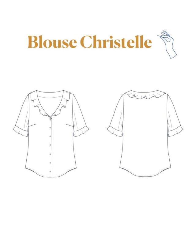 Patron blouse Christelle -  Majam - Mercerine