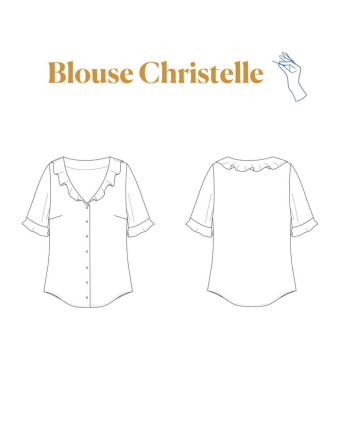 Patron blouse Christelle -  Majam - Mercerine