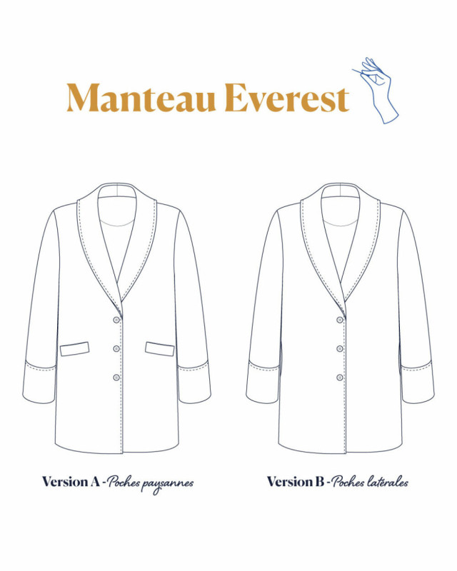 Patron Manteau femme Everest -  Majam - Mercerine