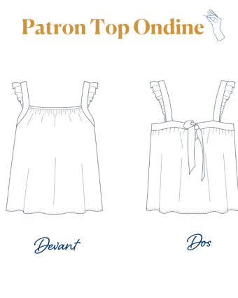 Patron Top été Ondine -  Majam - Mercerine