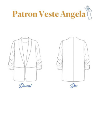 Patron Veste coupe droite Angela -  Majam - Mercerine