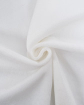 Tissu Minky Lisse Uni Blanc Oeko-Tex