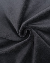 Minky Lisse Uni Noir Oeko-Tex