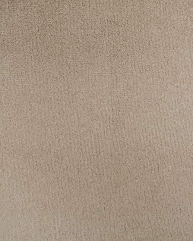 Tissu Minky Lisse Uni Taupe Oeko-Tex - Mercerine