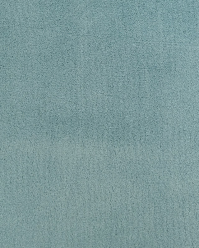 Tissu Minky Lisse Uni Bleu Oeko-Tex - Mercerine