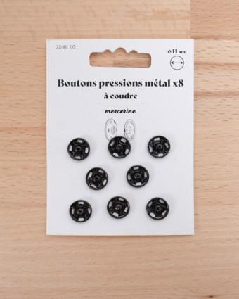 Bouton pression métal 11mm - Mercerine