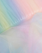 Tulle Souple Arc-en-Ciel Lurex