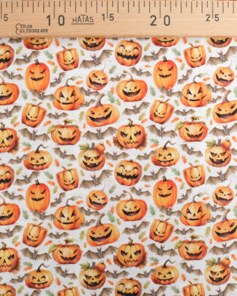 Tissu Coton Halloween Personnages - Oeko-Tex - Mercerine