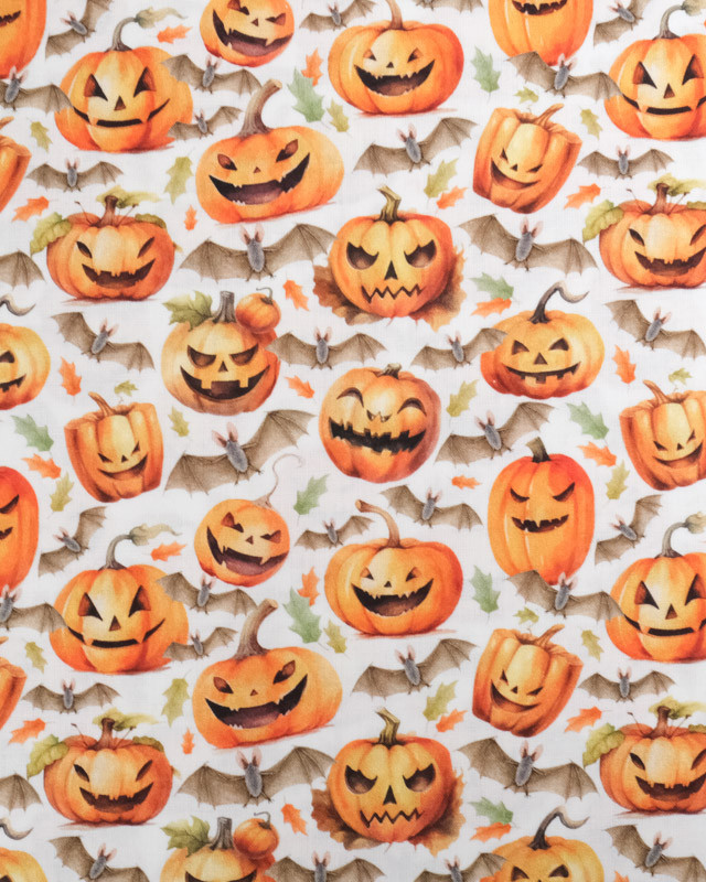 Tissu Coton Halloween Personnages - Oeko-Tex - Mercerine