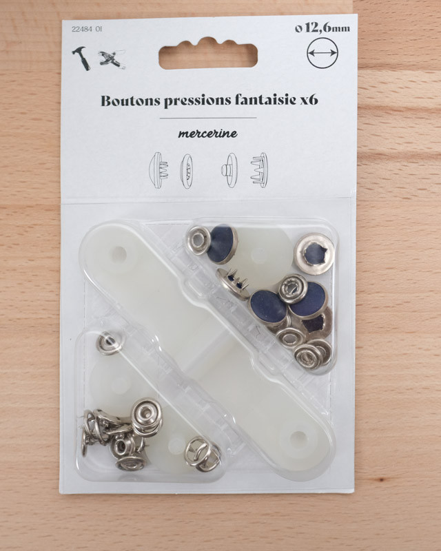 Pression jersey Fantaisie 12,6mm