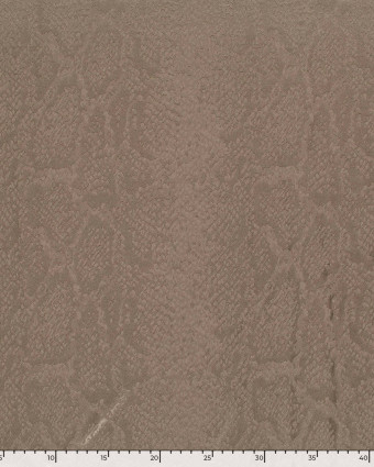 Tissu Satin Python Gris Clair - Oeko-Tex - Mercerine