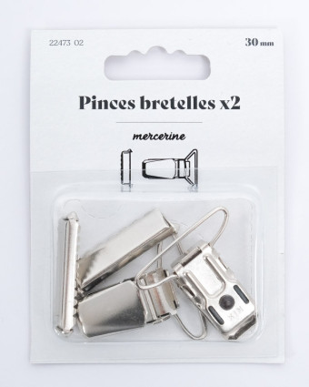 Pinces bretelles 30mm - Mercerine