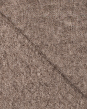 Tissu Maille Très Douce Taupe - Mercerine