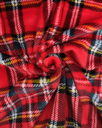 Doudou Polaire Rouge Tartan - Mercerine