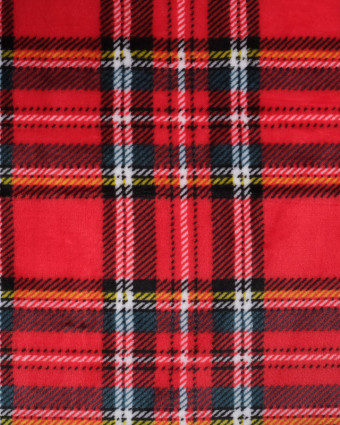 Doudou Polaire Rouge Tartan - Mercerine