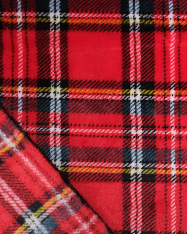 Doudou Polaire Rouge Tartan - Mercerine