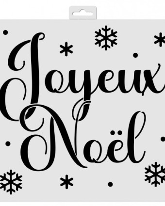 Pochoir Joyeux Noël - Aladine - Mercerine