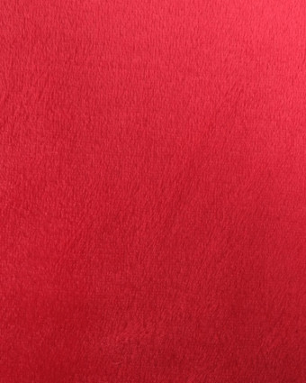 Tissu Doudou Uni Rouge Oeko-Tex - Mercerine