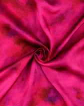 Satin De Viscose Tie and Dye Fuchsia