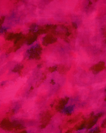 Satin De Viscose Tie and Dye Fuchsia - Mercerine