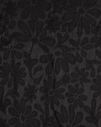 Tissu Jacquard Souple Fleuri Relief Ton sur Ton - Mercerine