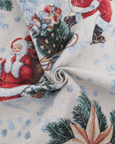 Tissu Jacquard De Noël