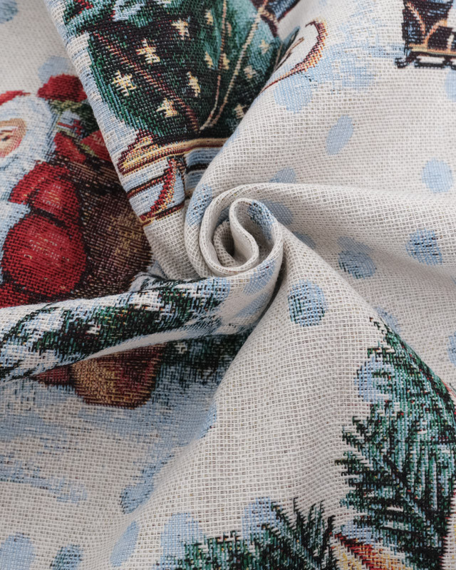 Tissu Jacquard De Noël - Mercerine