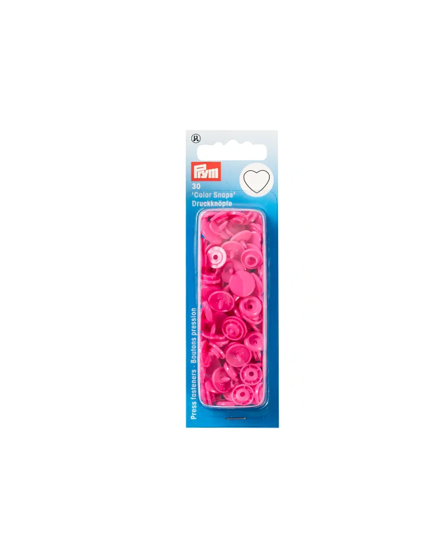 Mercerie en ligne : Prym Bouton pression coeur rose bonbon - Mercerine