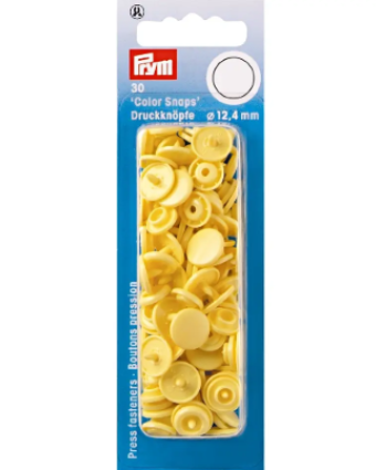 Bouton pression jaune banane Color Snaps Prym - Mercerine