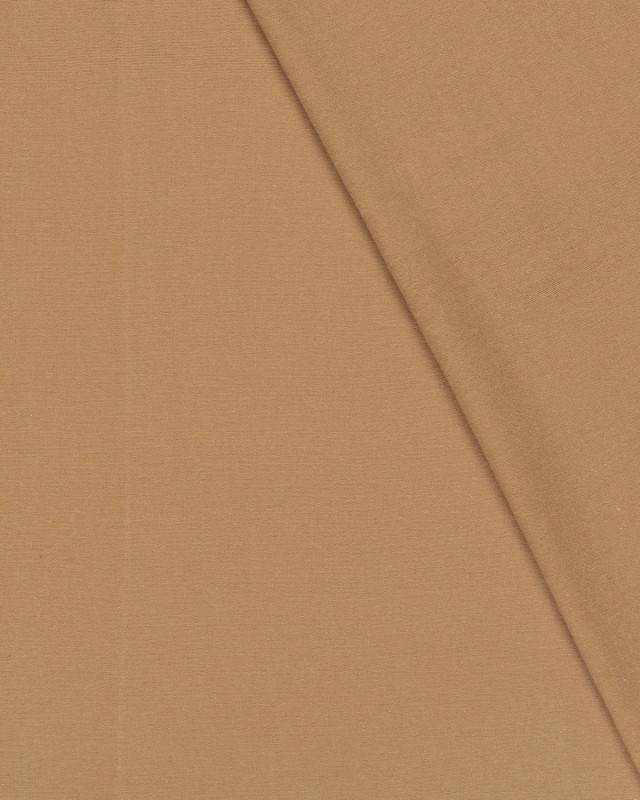 Tissu Flanelle Coton Camel - Oeko-Tex - Mercerine